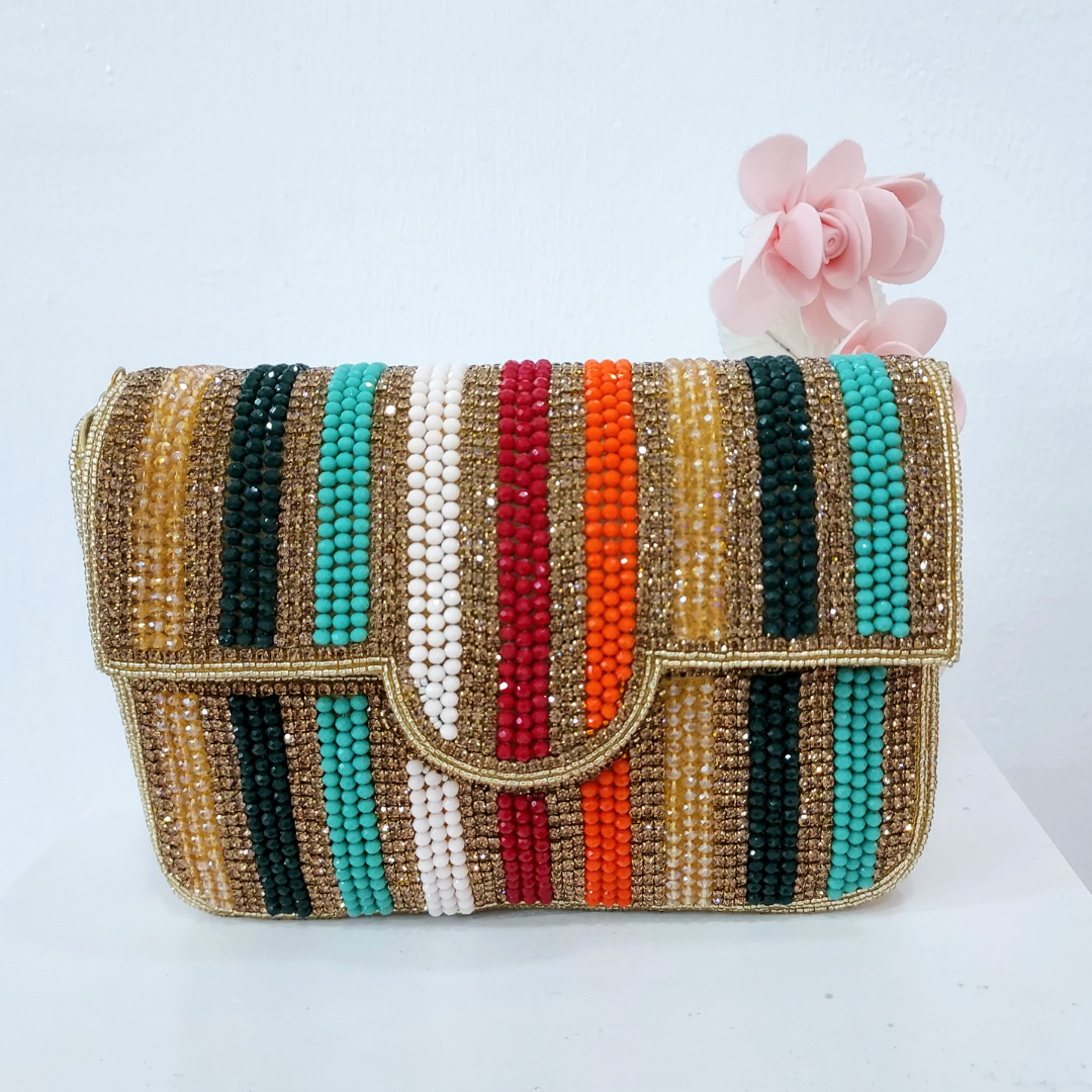 Beaded Clutch Bag #106